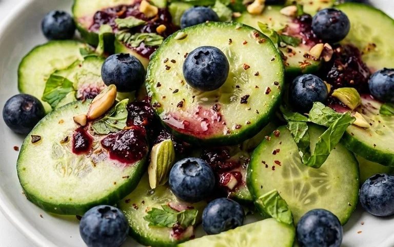Cucumber Blueberry Salad