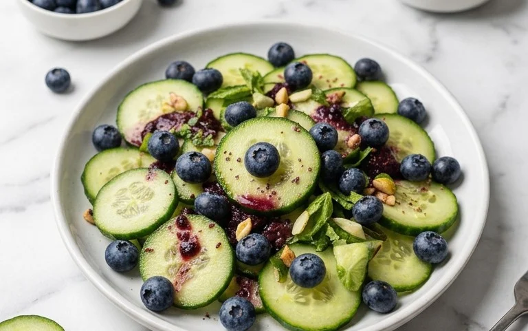 Cucumber Blueberry Salad