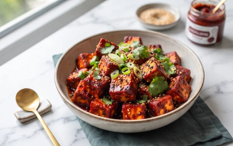 Crispy Gochujang Korean Tofu