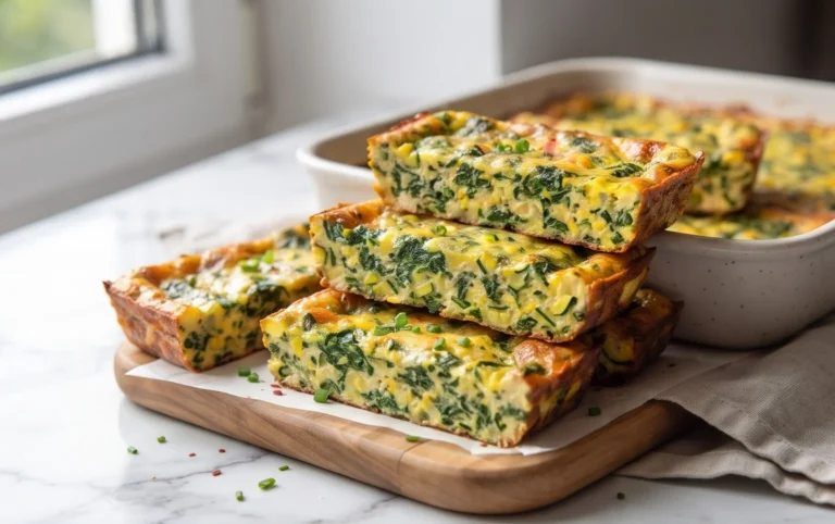 Baked Spinach Zucchini Frittata Fingers {Baby-Friendly}