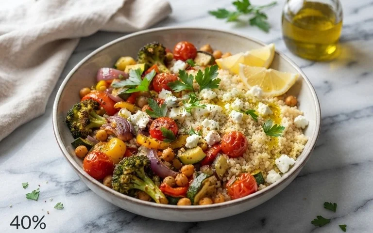 Röstgemüse Couscous für Geschmacksexplosion