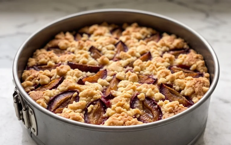 Pflaumenkuchen mit Streuseln aus der Springform Rezept
