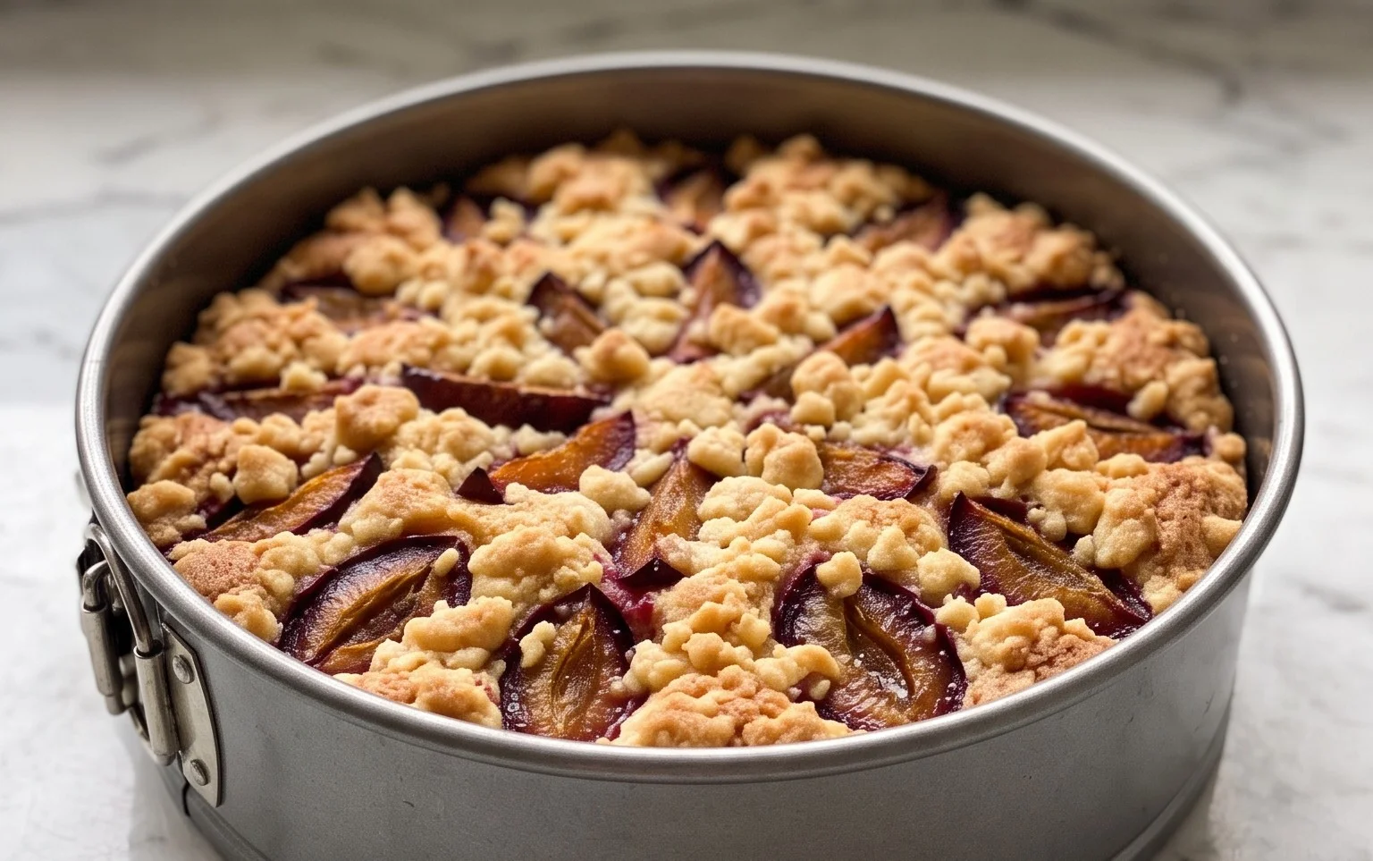 Pflaumenkuchen mit Streuseln aus der Springform Rezept