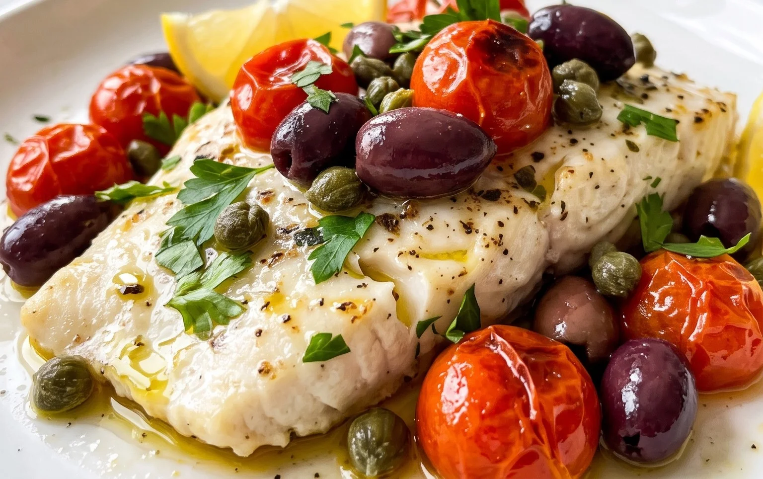 Easy Mediterranean Baked Fish Recipe - Flavorful & Quick