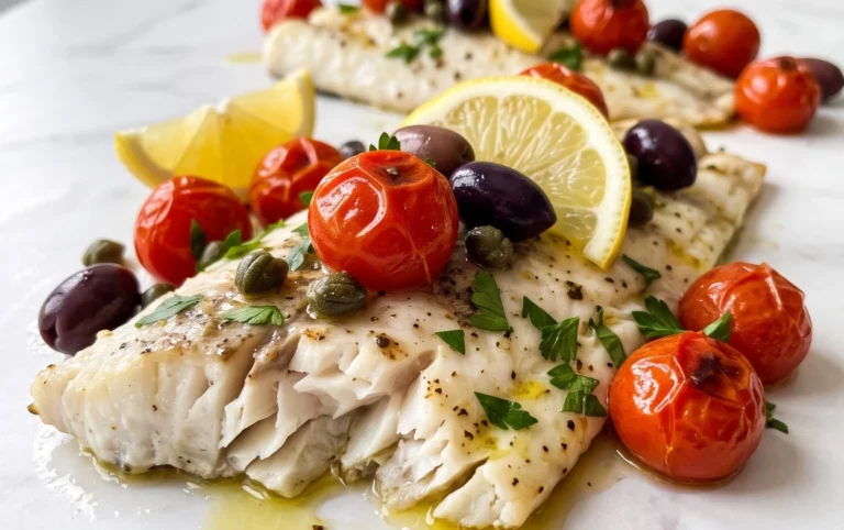 Easy Mediterranean Baked Fish Recipe - Flavorful & Quick