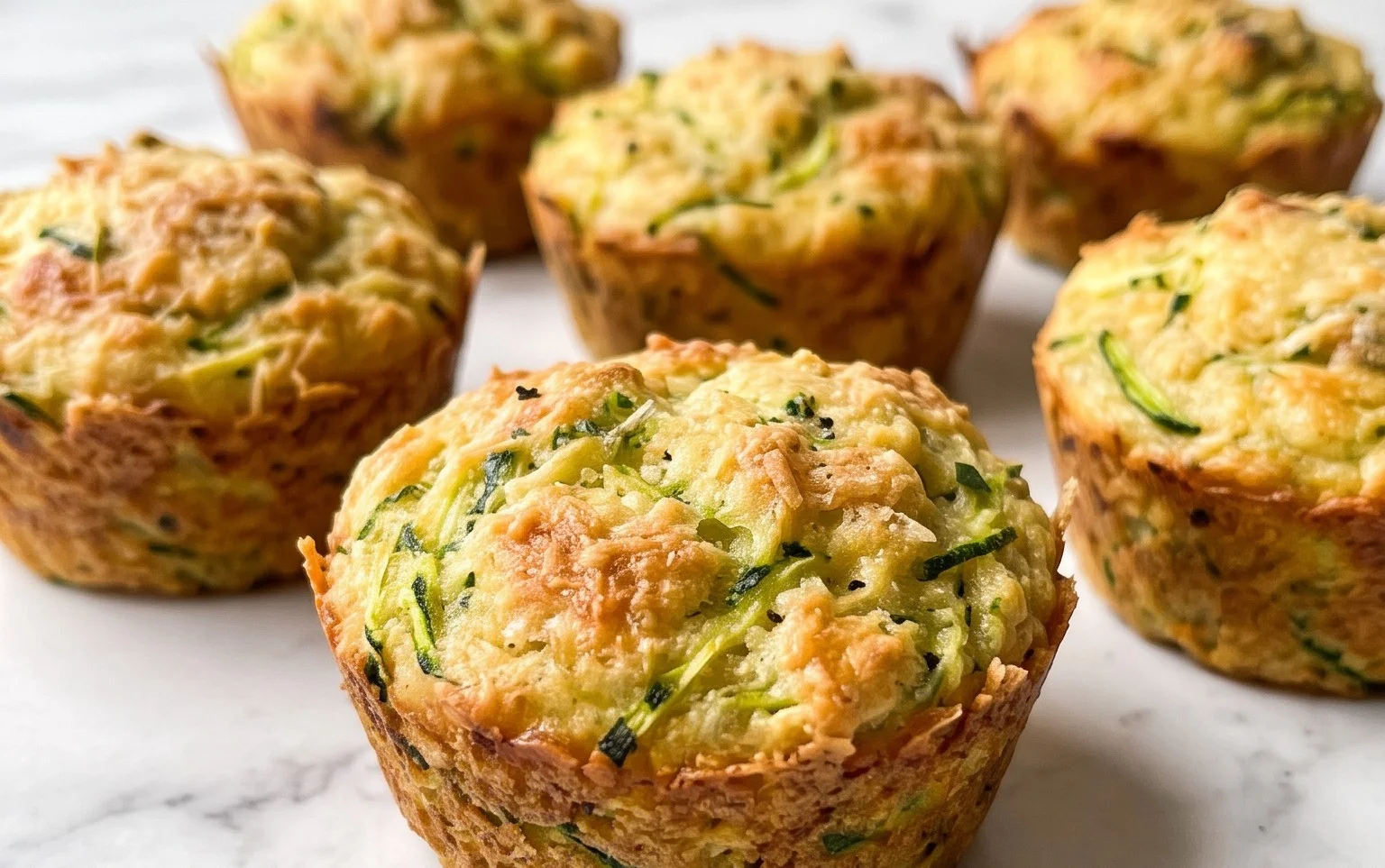 Crispy Parmesan Zucchini Potato Muffins