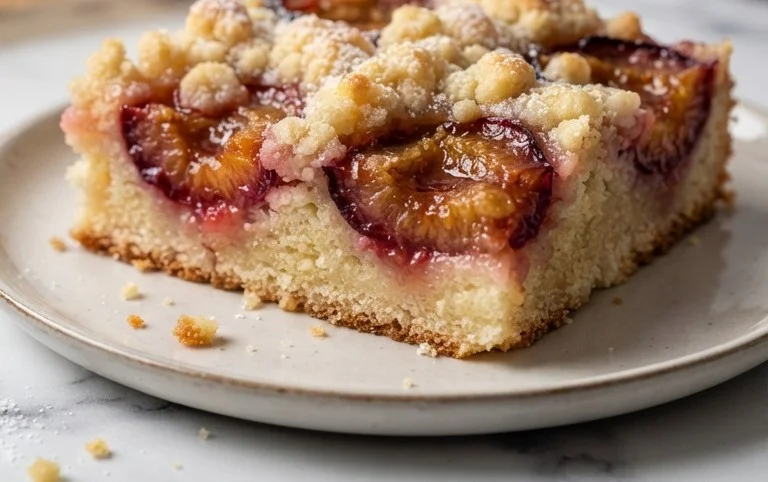 Saftiger Pflaumenkuchen vom Blech mit Streuseln von floweroma4