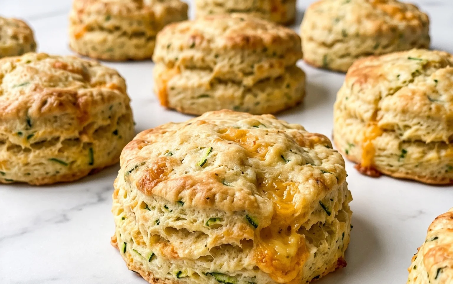 Zucchini Cheddar Biscuits