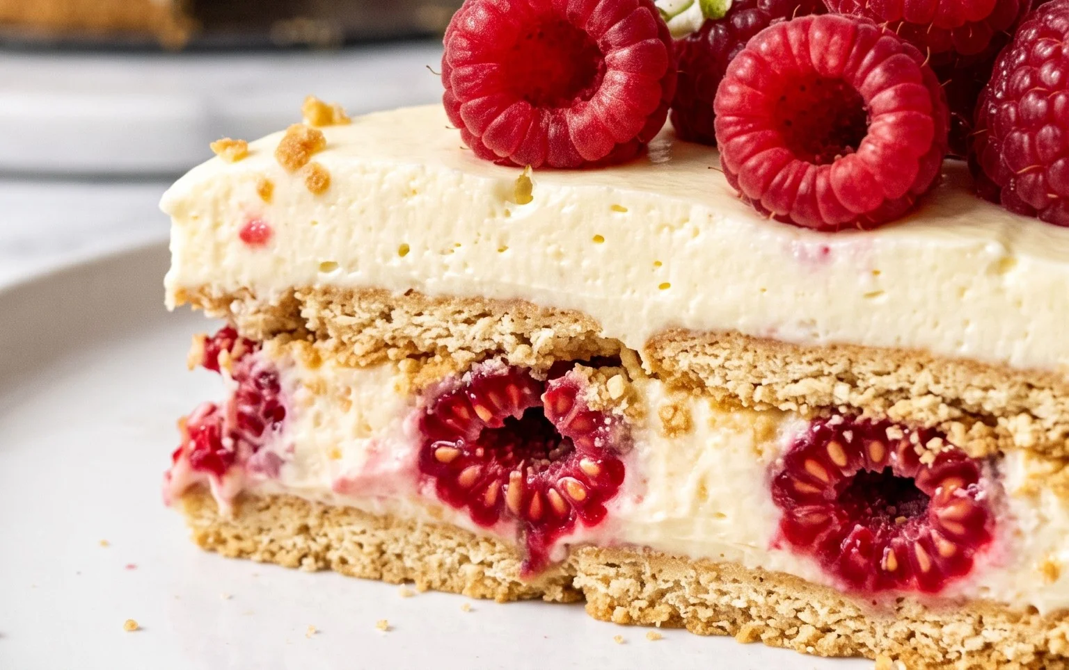 Butterkekskuchen mit Himnon-alcoholic beeren - einfach und lecker