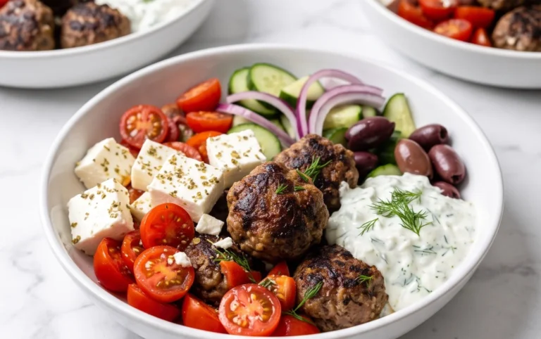 Greek Meatball Bowl Recipe