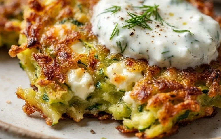 Zucchinipuffer mit Feta und Tzatziki: Das Unglaubliche Ultimative Rezept für 4 Portionen