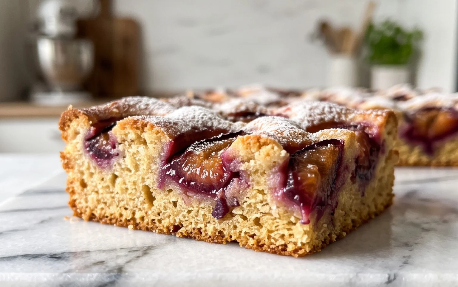 Schneller Pflaumenkuchen vom Blech
